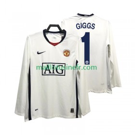 Maillot de Foot Manchester United GIGGS 11 Premier League 2008 2009 Extérieur Retro Manches Longues